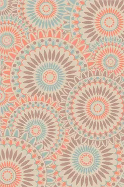 Blommie's lifestyle Buitenkleed 180x120cm B pastel zalm