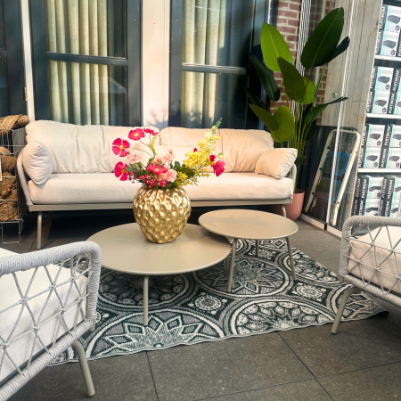 Blommie's lifestyle Buitenkleed 180x120cm C zwart - afbeelding 2