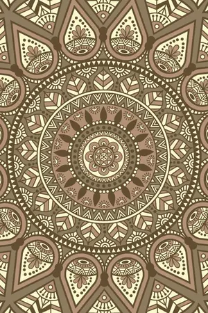 Blommie's lifestyle Buitenkleed 180x270cm J bruin - afbeelding 1