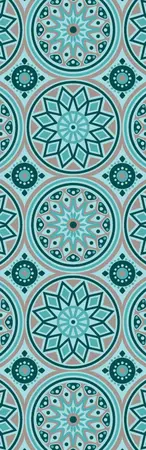 Blommie's lifestyle Buitenkleed 60x180cm M turquoise