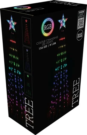 Boom 150cm 154LED RGB zwart frame - afbeelding 2