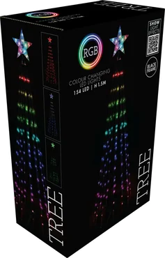 Boom 150cm 154LED RGB zwart frame - afbeelding 2