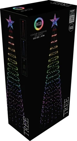 Boom 300cm 550LED RGB zwart frame - afbeelding 2