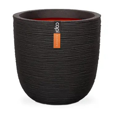 Capi Pot Bol Rib NL 43x41 cm - Zwart