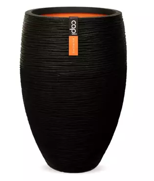 Capi Vaas Elegant Deluxe Rib NL 56x84 cm - Zwart