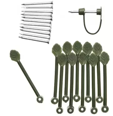 Clematisklemmen kunststof groen 12 stuks