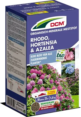 DCM meststof rhododendron, hortensia en azalea 1,5 kg