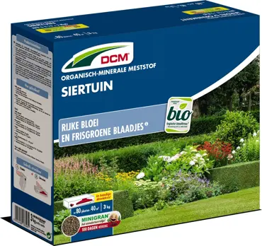 DCM siertuinmeststof Rijke bloei en frisgoene blaadjes 3 kg
