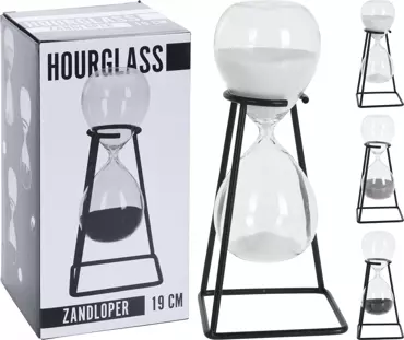 Decoratie zandloper | 19 cm | 3 assortiment