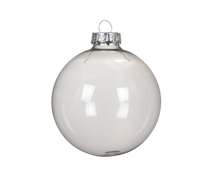 Decoris kerstballen glas 3st transparant 10cm - afbeelding 2