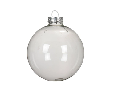 Decoris kerstballen glas 3st transparant 10cm - afbeelding 2