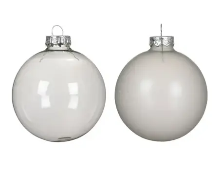 Decoris kerstballen glas 3st Zilver 10cm - afbeelding 2