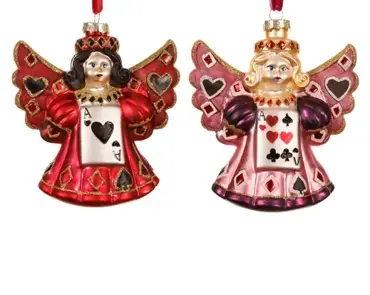 Decoris kersthanger glas engel - assortiment