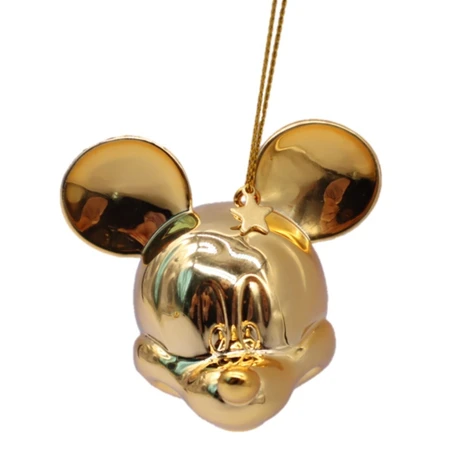 Disney kerstbal mickey gouden hoofd 6cm