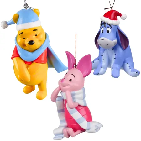 Disney Kerstbal Pakket Pooh en vrienden - 3 stuks