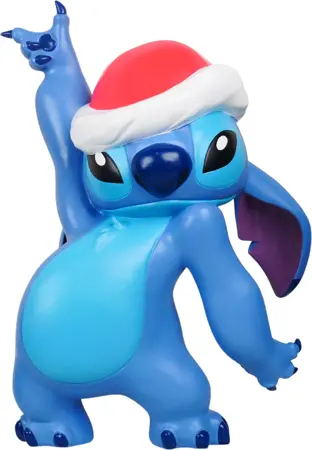 Disney Kerstbeeld Stitch met kerstmuts 49cm