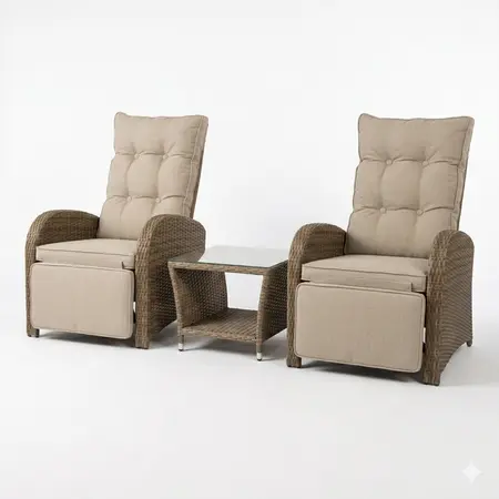 Duo Loungeset Melia Beige | PRE-ORDER - afbeelding 1