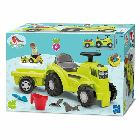 Ecoiffier Tractor loopwagen 85x28x32.5cm - afbeelding 4