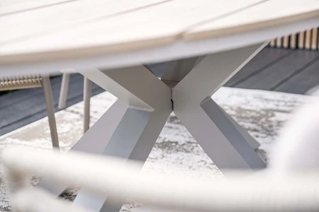 Edison tafel 180x115xH75cm taupe / light teak Vironwood - afbeelding 5