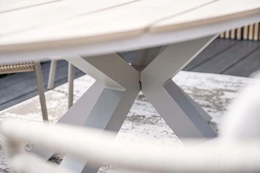 Edison tafel 180x115xH75cm taupe / light teak Vironwood - afbeelding 5