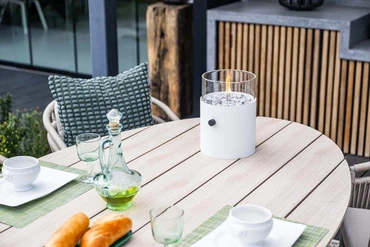 Edison tafel 220x115xH75cm taupe / light teak Vironwood - afbeelding 6