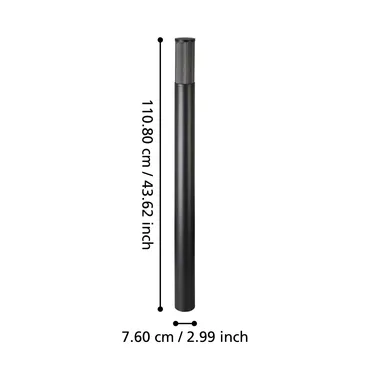 Eglo SALLE Vloerlamp 110cm ip54 zwart - afbeelding 3