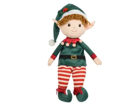 Elf polyester 18x12x60cm groen/rood
