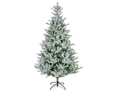 Everlands kunstkerstboom Allison 180cm groen/wit - afbeelding 1