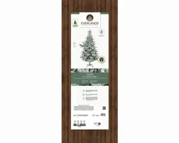 Everlands kunstkerstboom Allison 180cm groen/wit - afbeelding 6