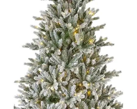 Everlands kunstkerstboom Allison 180cm groen/wit/warm wit - afbeelding 2
