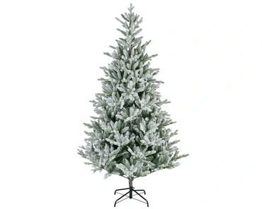 Everlands kunstkerstboom Allison 210cm groen/wit - afbeelding 1