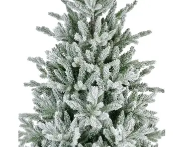 Everlands kunstkerstboom Allison 210cm groen/wit - afbeelding 2