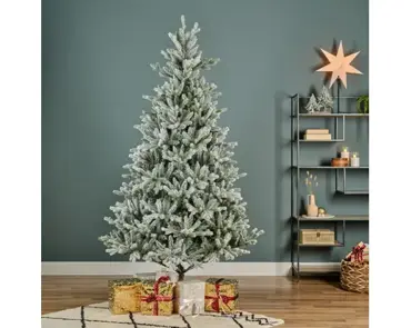 Everlands kunstkerstboom Allison 210cm groen/wit - afbeelding 4