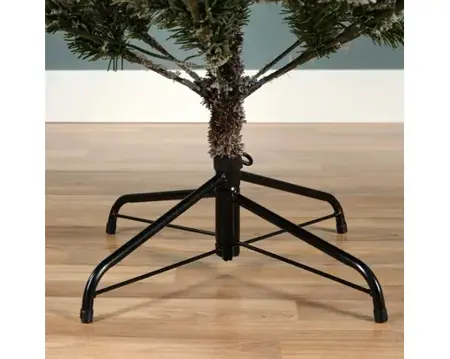 Everlands kunstkerstboom Allison 210cm groen/wit/warm wit - afbeelding 5