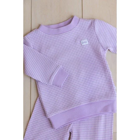 Feetje wafelpyjama | lila | maat 110 - afbeelding 3