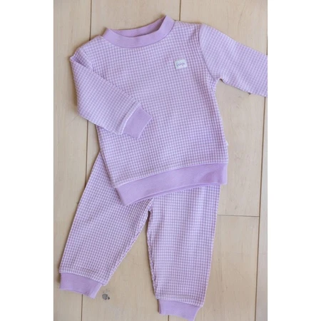 Feetje Wafelpyjama | lila | maat 68 - afbeelding 3