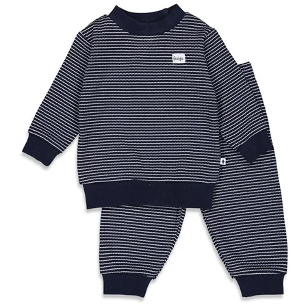 Feetje Wafelpyjama | royal blue | maat 104 - afbeelding 1