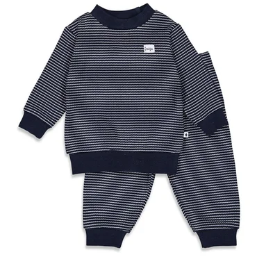 Feetje Wafelpyjama | royal blue | maat 110 - afbeelding 1
