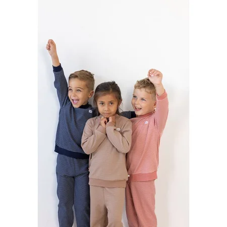 Feetje Wafelpyjama | royal blue | maat 110 - afbeelding 6