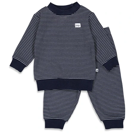 Feetje Wafelpyjama | royal blue | maat 68 - afbeelding 1
