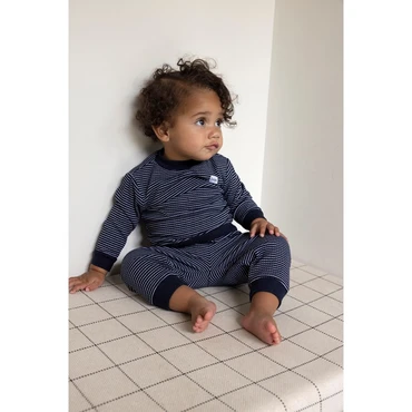 Feetje Wafelpyjama | royal blue | maat 68 - afbeelding 5