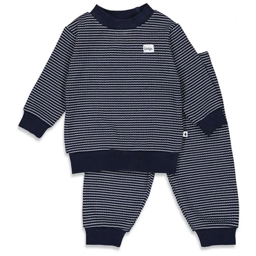 Feetje Wafelpyjama | royal blue | maat 74 - afbeelding 1