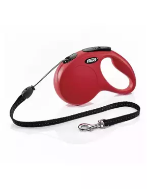 Flexi rollijn classic cord M rood 5 meter