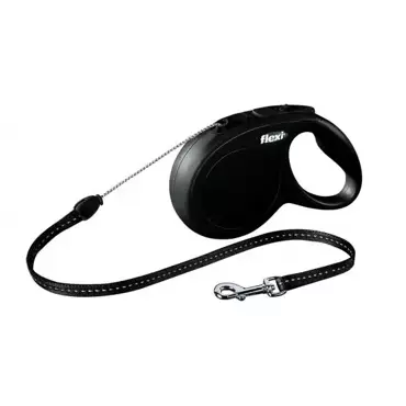 Flexi Rollijn classic touw S zwart 5 meter