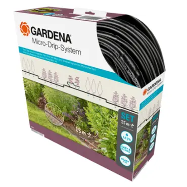 Gardena Micro-Drip-Bewatering gewassen/plantenrijen start set (15 m)