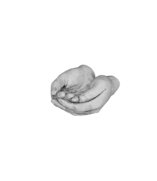Gedenkbeeld handen gevouwen 2x14x7cm