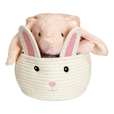 Gift basket animal 25cm/90x75cm konijn
