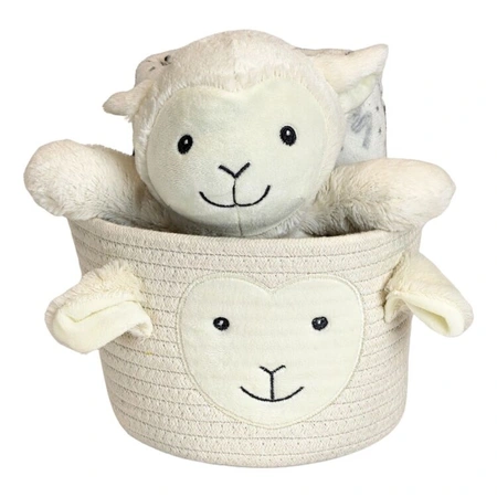 Gift basket animal 25cm/90x75cm schaap