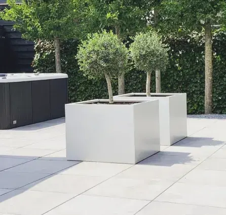 GLM plantenbak Casablanca Zonder bodem Wit 60x60x60cm