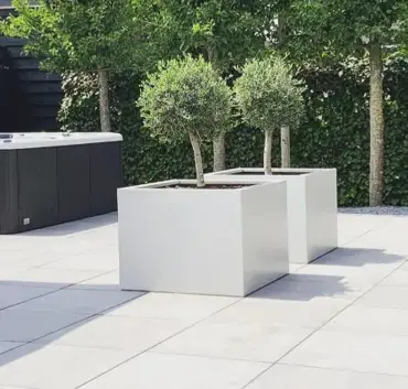 GLM plantenbak Casablanca Zonder bodem Wit 60x60x60cm